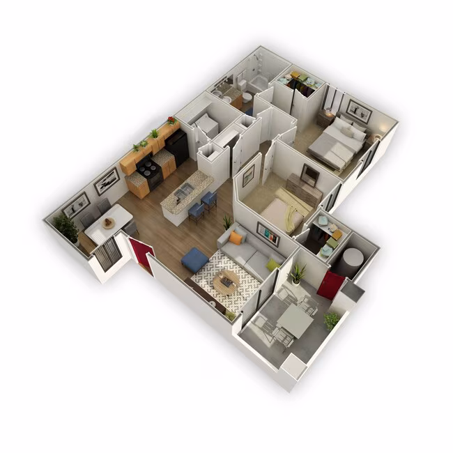 Unit B6-2018 B28-1108 floor plan